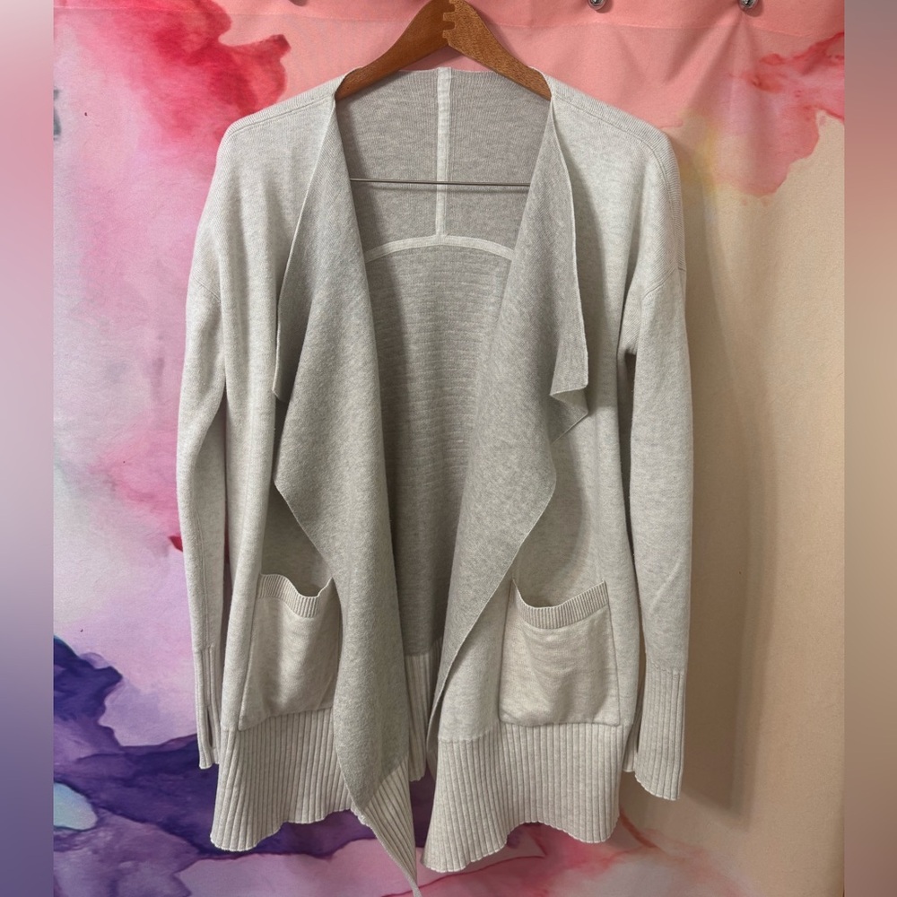 Lululemon Grey Reversible Sweater Cozy Wrap